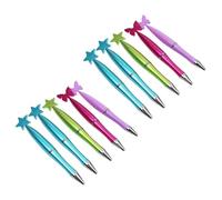 GATHINESS Rotating Ballpoint Pen Smooth Writing 10pcs Butterfly Heart Star Design Plastic Portable Student Pen for Doodling and Scrapbooking School Season Decor