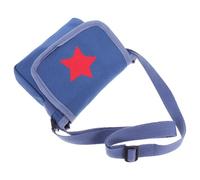 GATHINESS School Canvas Messenger Bag for Boys and, Blue Star Printed Retro Crossbody Pouch with Spacious Interior, Adjustable Strap for Travel and Daily Activities