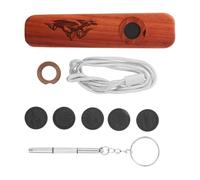 GATHINESS Shanchuan Red Sandalwood Kazoo with Peaceful Deer Design Lightweight Woodwind Instrument for Travel Guitar Ukulele Accompaniment