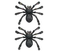 GATHINESS Spider Shoe Clips Alloy Shoe Accessories Black Rhinestone for Pumps Heel 2pcs with Sparkling Unique Design Clips for Women