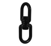 GATHINESS Stainless Steel Double Swivel Eye Hook Heavy Duty Wide Compatibility Black Swing Bracket Ceiling Swing Mount for Climbing Rigging