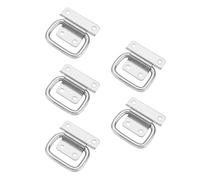 GATHINESS Stainless Steel Folding Pull Handles 5PCS for Cabinet Door and Flight Case Small Size Movable Metal Handles for Workshop and Home Use