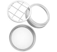 GATHINESS Stainless Steel Jar Sprouting Lid with Filter Mesh, Easy to Rinse and Drain, Rust-resistant DIY Flower Container Ornament Accessory for Mason Jars and Canning