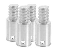 GATHINESS Stainless Steel Replacement Pole Handle Threaded Tip Adapter 4pcs American Type with Quick Installation for Metal Mop and Broom Extension Poles