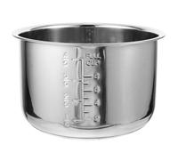 GATHINESS Stainless Steel Rice Cooker Inner Pot 10 Cup Replacement with Double Bottom Suitable for Cake and Sticky Rice Cooking