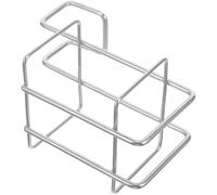 GATHINESS Stainless Steel Wall Mounted Cup Rack No Drill Hanging Holder | Polished Silver Finish, 8.5x6cm Inner Diameter, Quick Access Storage, for Toothbrush Cups