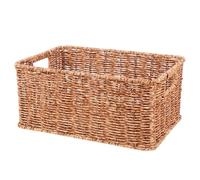 GATHINESS Storage Basket Closet Basket Medium Rattan Large Capacity Double Handle Design for Clothes Organising and Design