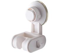 GATHINESS Suction Cup Relocatable for Shower Head Holder Bracket Adjustable and Punch-Free Abs Shower Head Stand with Hook and Bath Ball Bathroom Daily Use