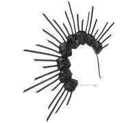 GATHINESS Sunburst Flower Headband for Women Comfortable and Versatile Black Plastic and Cloth Bridal Headpiece Suitable for Theme Party and Cosplay