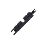 GATHINESS Tire Core Remover Tire Removal Tool, Double-Headed Multifunction Bicycle Inner Tube Tool, Black Aluminium Alloy, Wear-Resistant, for Tightening or Removing Cores, Cycling Repair