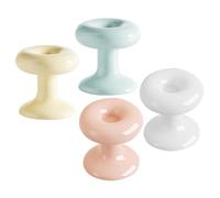 GATHINESS Toilet Button Assistance Heart Shaped 4pcs Universal Toilet Control Button Pusher for Elderly Home and Public Restrooms Plastic Convenient Operation