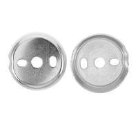 GATHINESS Towel Bar Replacement Parts Stainless Steel 2pcs with Stable Base Design and Quick Installation Round Silver Mounting Bracket for Bathroom Bath Towel Rack Accessories