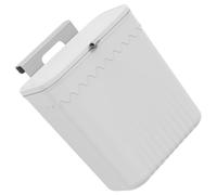 GATHINESS Trash for Bin Kitchen 12l, Lid Hanging Easy Hanging Design, White Pp Material, Wall Mounted Cabinet Trash Can and Home School Use