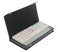 GATHINESS Travel Mahjong Set Mini Portable Abs Tiles with Complete Accessories, Lightweight and Easy to Carry for Mahjong Lovers at Parties and Bars