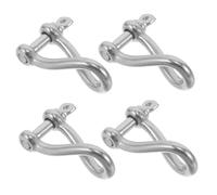 GATHINESS Twist Shackle Enhanced Load Capacity Effortless Installation and 4pcs Heavy Duty Stainless Steel with Marine Vessel Anchoring and Leisure Boating Hardware