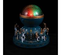 GATHINESS Unique Carousel Music Box with Multicoloured Projection Sky Lamp, Portable Abs Material Desktop Decoration, Holiday or Home, Creative and Beautiful Melody Box
