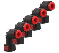 GATHINESS Urea Pump Injection Quick Connect Fitting with High Pressure Resistance and Good Durability 5pcs 90° Elbow Plastic Hose Connector for Truck Fluid Systems for Exhaust Control