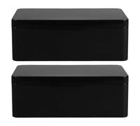 GATHINESS Vintage Style Metal Tin Storage Boxes 2Pcs Large Capacity Tinplate Containers for Tea and Coin Storage Wedding Souvenir and Event Use