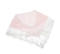 GATHINESS Vintage Triangle Hair Bandana Headscarf with Unique French Design, Breathable Polyester Fabric, Pink Colour, Boho Retro Style for Summer Fashion Accessories
