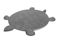 GATHINESS Vintage Turtle Stepping Stone Cast Iron Silver for Yard Pathways | Textured Anti-slip Surface, Stable Footing for Boards and Grass Edge, Easy Upkeep, Garden Accents