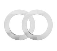 GATHINESS Wall Hole Pipe Cover Plate Easy Installation 2pcs Stainless Steel Round Seamless Concealment and Bright Smooth Finish for Plumbing Wall Holes for Bathroom and Kitchen Use
