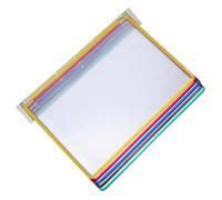 GATHINESS Wall Mounted File Folder Organizer with A4 Compatibility 5-page Flip Document Rack Made of Iron and Pvc , Sleek Modern Design for Office and Classroom Use