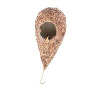GATHINESS Weaving Birds Nest Straw Bird Breeding Nest Natural Drainage for Garden and Indoor Use 9X3X3 Inch Accessory