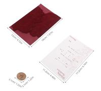 GATHINESS Wedding Invitations Elegant Vintage Design with Envelopes Red Velvet 5 Sets and Wax Seal Decorative Invitation Cards Romantic Style Stationery for Engagement and Banquet
