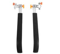 GATHINESS Wheelchair Handle Extensions Metal and Plastic Construction 1 Pair Non-Skid Riser Grip with 360 Degree Rotation Compatible with Mobility Chairs for Clinics and Rehabilitation