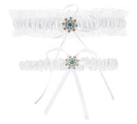 GATHINESS White Lace Bridal Garter with Elasticity, Classic Style Decorative Wedding Accessory for Brides, for Reception Or Carnival