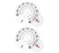 GATHINESS Window Thermometer High Accuracy Temperature Gauge with Suction Cups 2pcs Easy to Read Analog Display Made of Sturdy Pvc and PC for Indoor and Outdoor Use for Home and Office