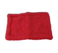 GATHINESS Winter Hamster Pad Warm Cushion Sleep Mat 30x20cm Plush Red | Small PET Supplies for Mouse and Sugar Glider, Portable Carry, Lightweight, Easy to Wash
