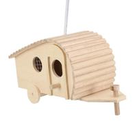GATHINESS Wood Bird Nesting Box for Small Birds Portable and Safe Made of Sturdy Synthetic Material for Garden and Home Hanging Use