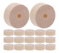 GATHINESS Wood Craft Wheels 50Pcs Unfinished Small Wooden Wheels for Painting and Model Making in Miniature Tractors and Furniture Projects