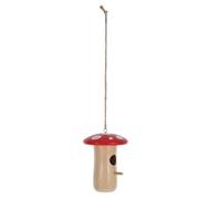 GATHINESS Wood Mushroom Bird House Whimsical Handmade Hummingbird Nest with Fine Craftsmanship No Assembly Required Versatile Use for Garden and Tree Trunks Spring Decoration