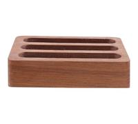 GATHINESS Wooden Business Card Holder Name Card Display Stand with Space-saving Design and Fall Resistance , Brown Simple and Elegant Style for Office Desk Organiser for Professional Use