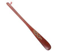 GATHINESS Wooden Shoe Horn Tool Brown Time and Labor Saving Eliminates Need to Bend over Shoe Helper for Seniors and Pregnant Women Daily Use 55cm