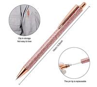 Gathukila 2 Pcs Glitter Weeding Pen Fine Point Pin Pen Weeding Tool for Vinyl Air Release Pen for Easy Craft Vinyl Projects