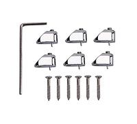 Gathukila 6Pcs String Locking Nut Zinc Headless Electric String Locking Nut Set Brass Instruments