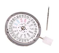 Gathukila Automatic Movement NH36/NH36A Self-Winding Mechanical Quick Date/Day Setting 3.8 O'Clock Crown 24 Jewels White