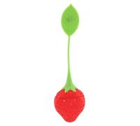 Gathukila Strawberry Design Silicone Tea Infuser Strainer - Red and Green/Suitable for Use in Teapot, Teacup and More-A Gift for An Avid Tea Drinker