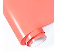 Gatichetta HTV Roll Coral Heat Transfer Vinyl 12"x6FT Iron on Vinyl for T-Shirts, Hats, Jeans, Compatiable with Cricut, Cameo, Heat Press Machines