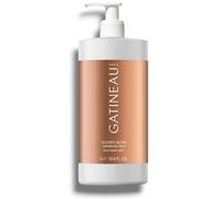 Gātíneāǖ | Golden Glow Gradual Tan | Self-Tanning Lotion | A Lightweight & Fast Absorbing Gel-Cream Designed to Gradually Build Up A Natural-Looking Tan While Helping to Deeply Hydrate Your Skin | 1L
