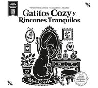 Gatitos Cozy y Rincones Tranquilos: Monochrome Libro de Colorear para Adultos: 50 diseños grandes, fáciles y relajantes de gatos adorables en escenas ... (Cozy Cats And Quiet Corners Collection)
