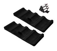 Gativs Bottle Holder, 2Pcs Silicone Bottle Shelf, Fridge Bottle Shelf, Stacking Aid for Bottles & Cans, Black, Foldable Design, Saves Space, Unisex, 10 Capacity