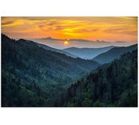 Gatlinburg Great Smoky Mountains National Park Scenic Sunset Funny Jigsaw Perfect for Brain Puzzle Lovers Vibrant Illustrations and Quality Piece Great Gift Idea Wooden Puzzles_300pcs