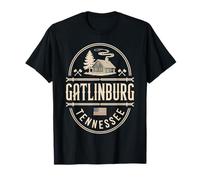 Gatlinburg Tennessee Vintage Wilderness Cabin Souvenir T-Shirt