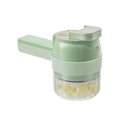 Gatling Wireless Electric Vegetable Cutter Handheld Garlic Puree Maker Slices Scallion Efficient -Saving Premium Stainless Steel Blades Smart Compact One-Touch Easy to Kitchen Assistant