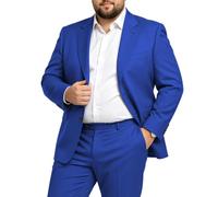 GATMSTZ Men's 3 Piece Suit, Plus Size, Strong Fit, Regular Fit, Jacket, Trousers, Complete Set for Wedding, Prom, Formal Occasion