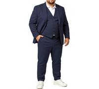 GATMSTZ Men's Suit 3-Piece Large Sizes for Strong Men Regular Fit Jacket Vest Trousers Complete Set for Wedding Prom Formal Occasions